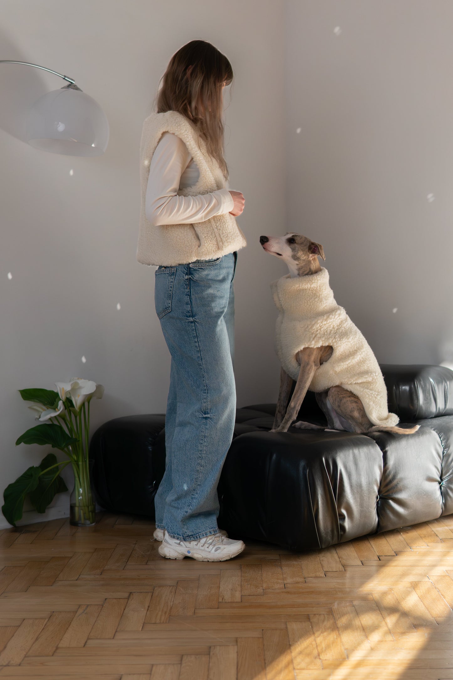 Gilet en laine pour chien - Blanc