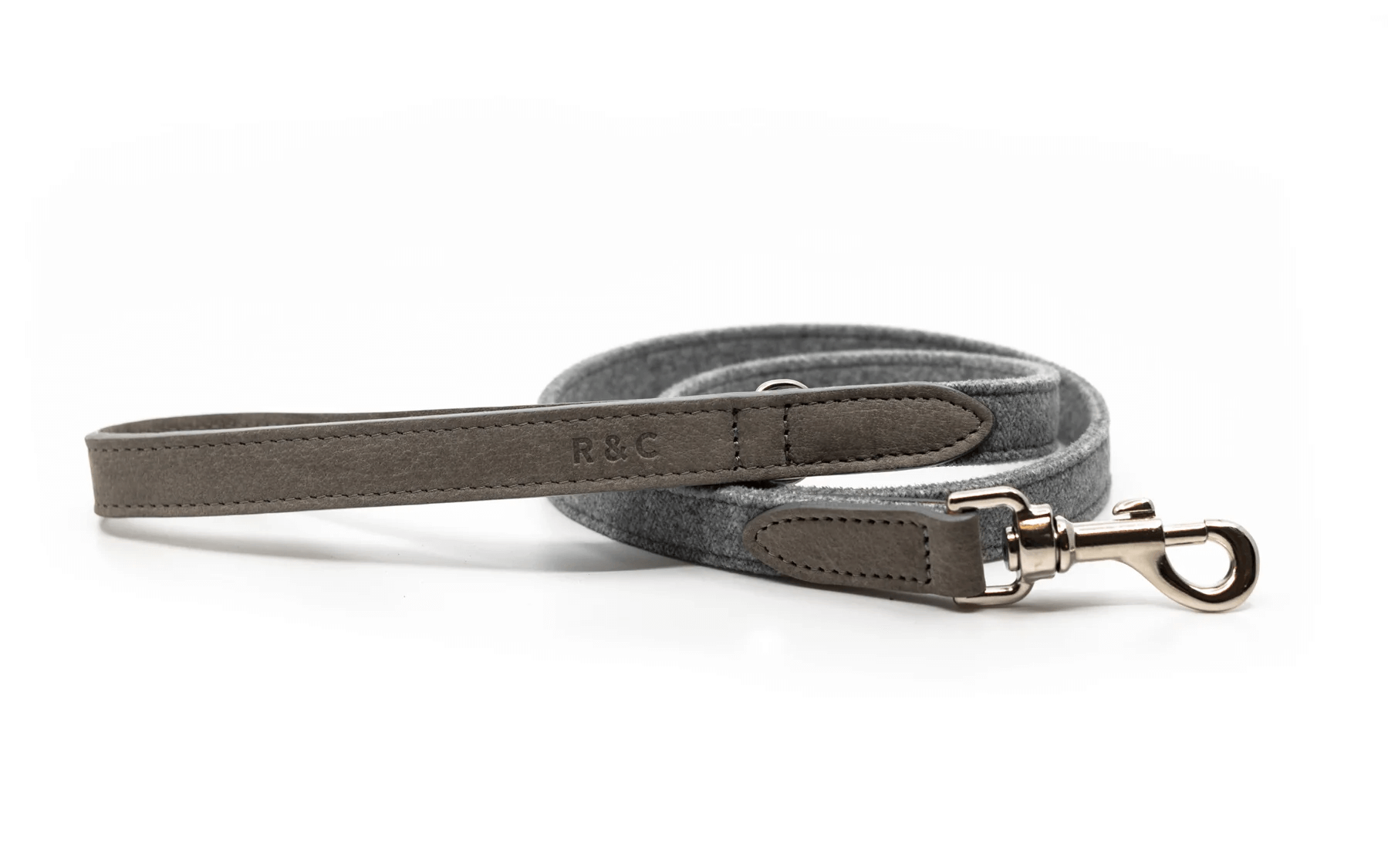 “Dalton” Fabric & Leather Dog Lead – by Ralph & Co-1