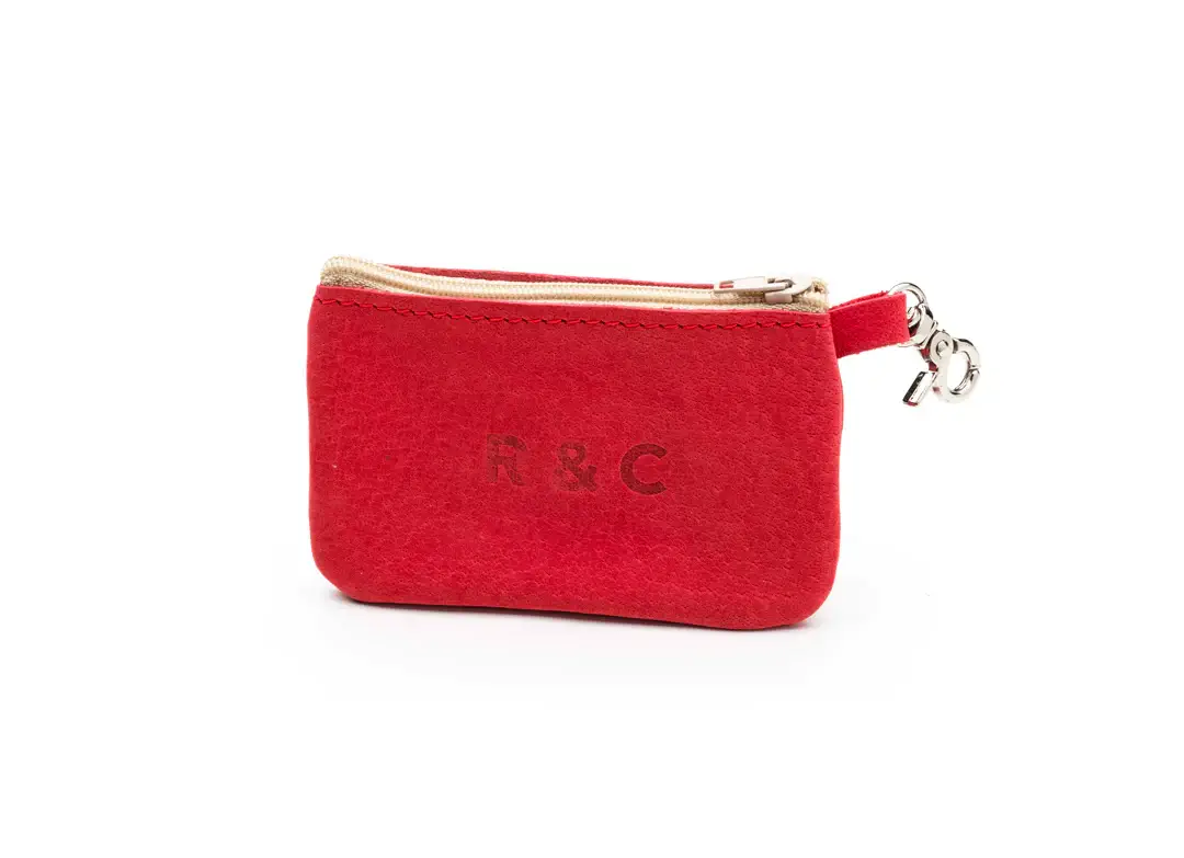 Porte-sacs à déjections en cuir nubuck « Etna »