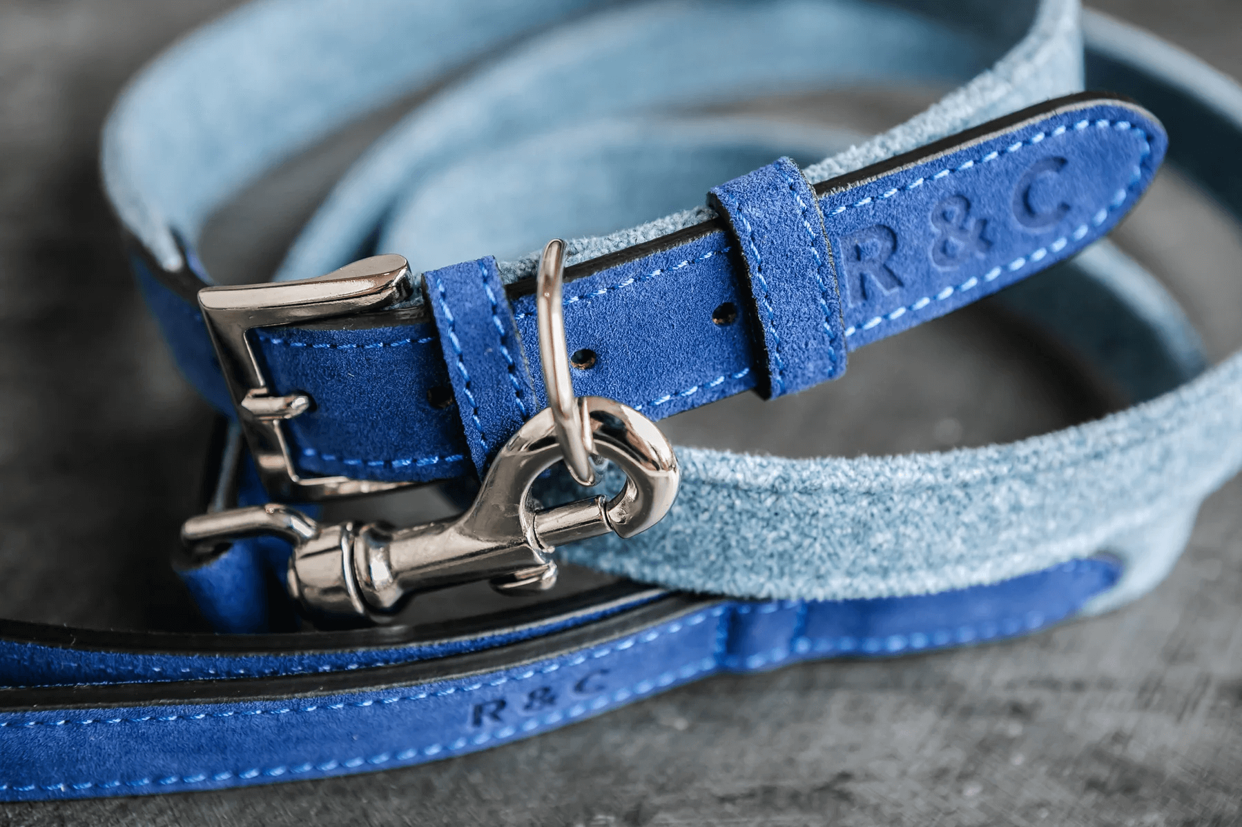 “Rayleigh” Fabric & Leather Dog Lead – by Ralph & Co-2