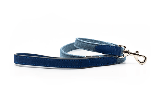 “Rayleigh” Fabric & Leather Dog Lead – by Ralph & Co-0